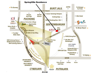 Location Map For SpringVille